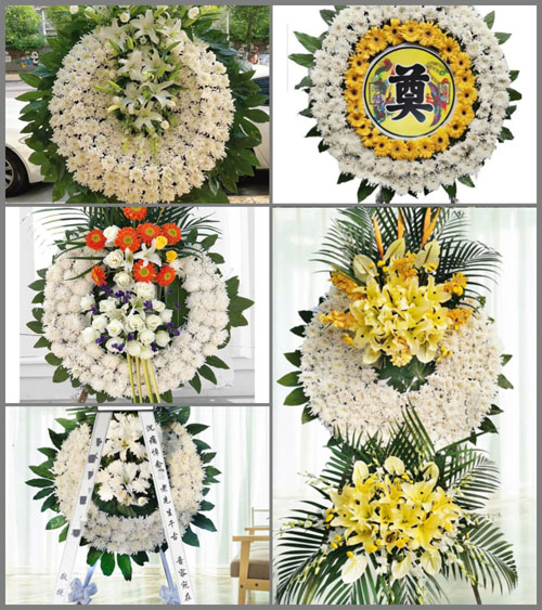 广东梅州市五华县长布镇五彩村花圈速递