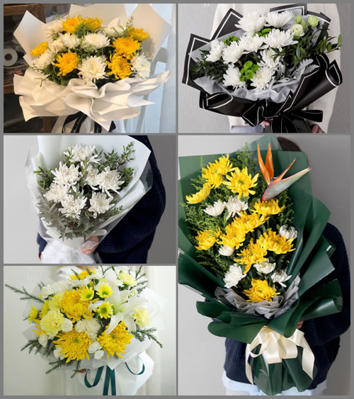 广东梅州市五华县长布镇五彩村白事花束代送